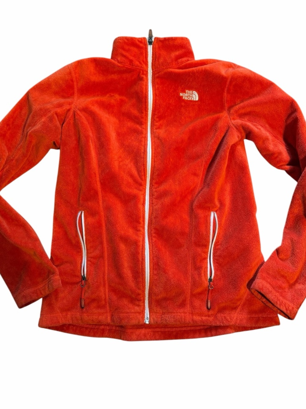 The North Face Orange Fleece Full-Zip Jacket